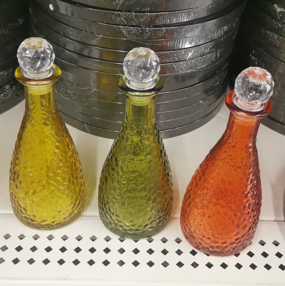 10 inch glass bottle Trio Set